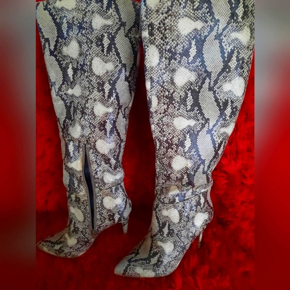 Tall Snake Skin Boot